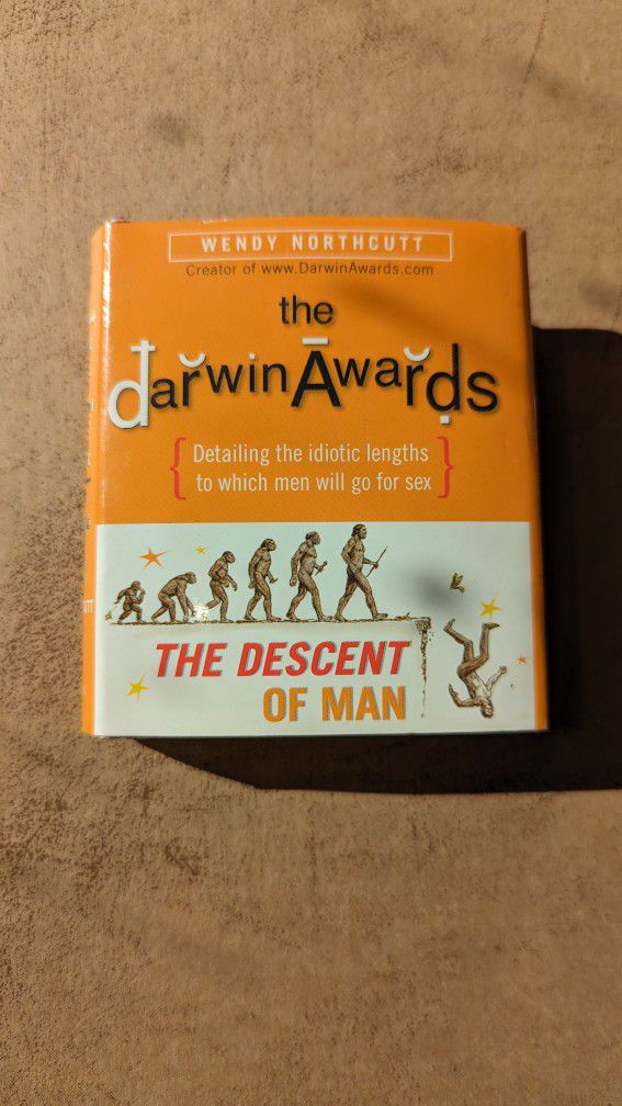 THE DARWIN AWARDS: THE DESCENT OF MAN By Wendy Northcutt - Hardcover Mini Book
