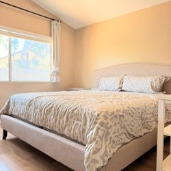 King bed frame (pottery barn)