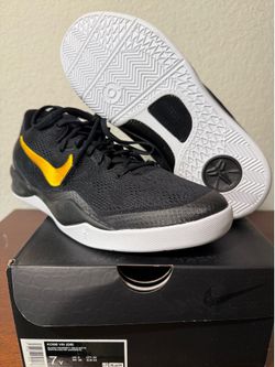 Size 7Y- Nike Kobe VIII 8 Protro Lakers Away Black Gold NBY HF9550-001