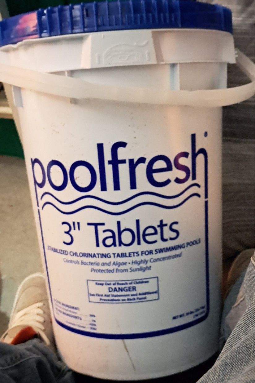 3 Inch Chlorine Tablets 50 Pound Bucket