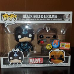 Black Bolt& Lockjaw 2pack Marvel Funko Pop