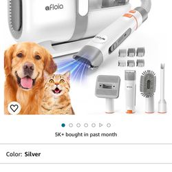 New!!! Afloia Dog Grooming Kit, Pet Grooming Vacuum & Dog Clippers & Dog Brush for Shedding with Vacuum Grooming Tools, Low Noise Dog Vacuum Hair Remo