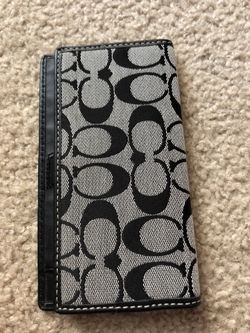 Coach checkbook cover