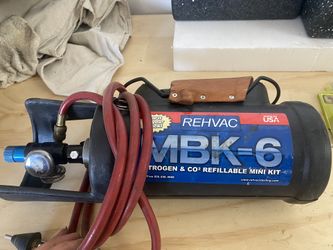 Nitrogen And CO2 Refillable Bottle And Blow Kit For HVAC And Plumbing Drains