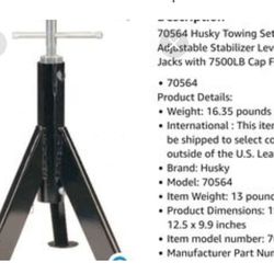 RV Stabilizer Husky Brand 2 Each