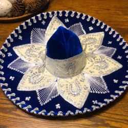 Vintage Belri Hand Made Mariachi Hat