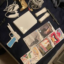 Wii Games Controllers Full Set Up 