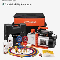 AC Vacuum Pump and Gauge Se