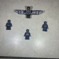 Captain America and Falcon Legos 