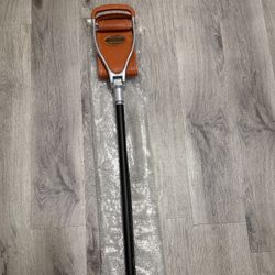 Adjustable Leather Walking Stick Seat Outdoor Shooting Sticks Spectator Seat 