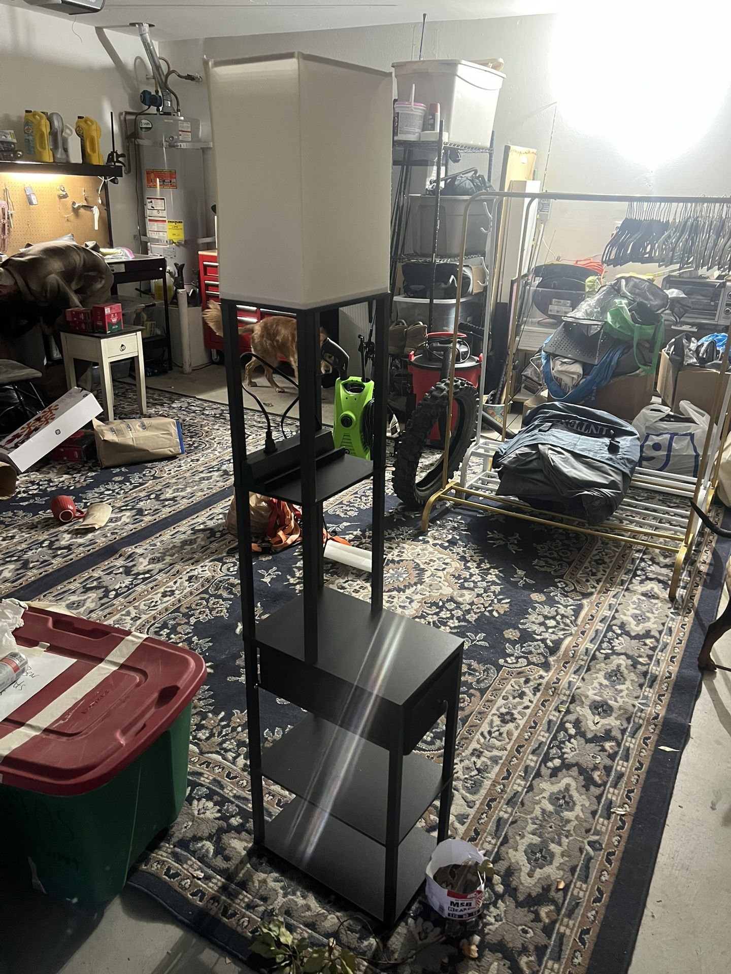 Nightstand With Built In Lamp