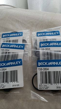 New 6x beck/arnley fuel injector o-ring seals