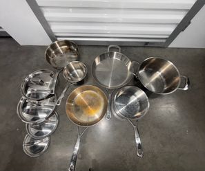 Sur La Table 10-Piece Stainless Steel Cookware Set – Pots, Pans & Lids