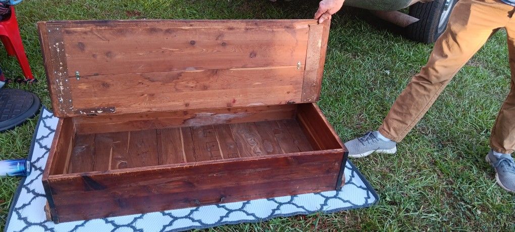 Antique Trundle Cedar Chest