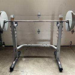 Weider Core 600 Squat Rack Bench Press Bar