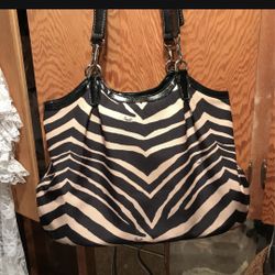Authentic Coach Zebra Bag 