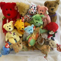 Box Of Bennie Babies 
