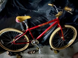 Se Bmx OM Flyer Red And Gold 26 Inch Bmx Bike 