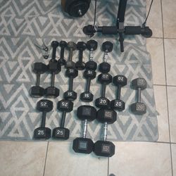 EXERCISE EQUIPMENT / WEIGHTS/ DUMBBELLS ETC. CHEAP!