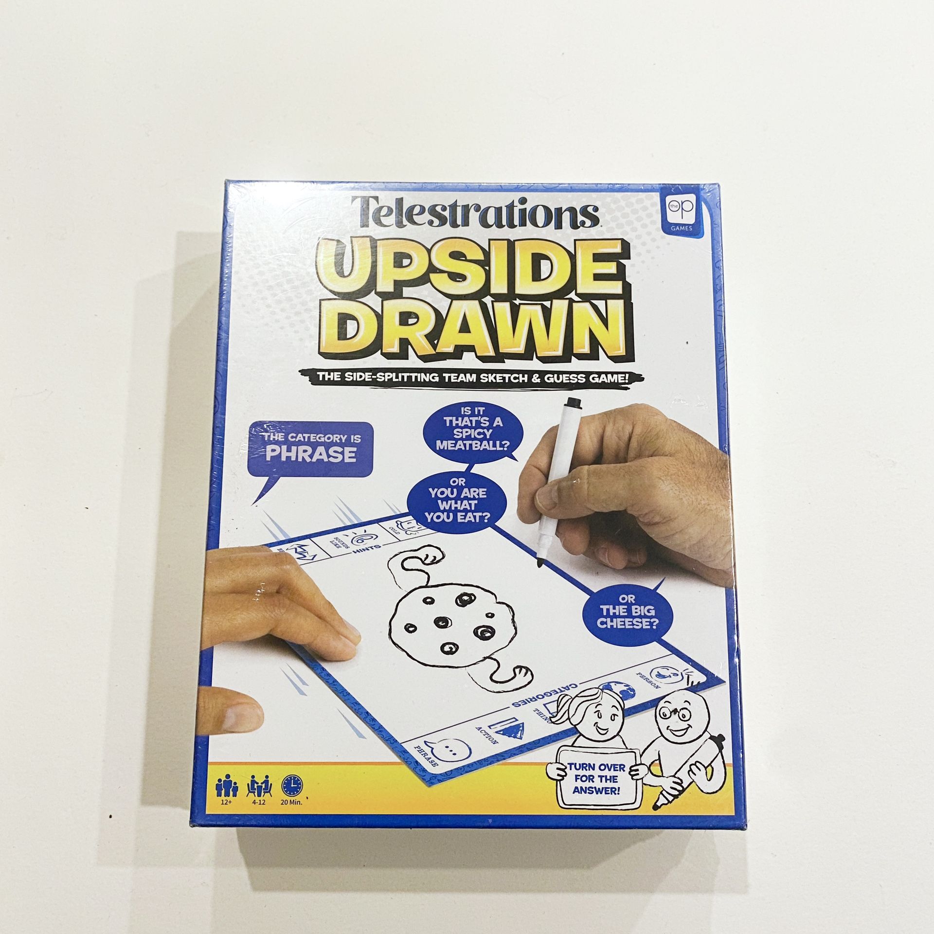 USAOPOLY Telestrations Upside Drawn | Family Board Game & Group Game | Partner Up & Draw Upside Down | Team Game from The Makers of Telestrations | Dr