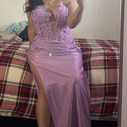 Purple Long Elegant Dress