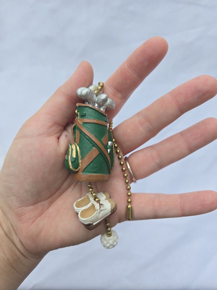 Golf Bag Fan Pull Trinket Ornament