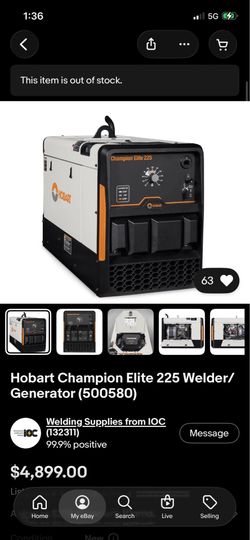 Welding machine Hobart elite champ 250