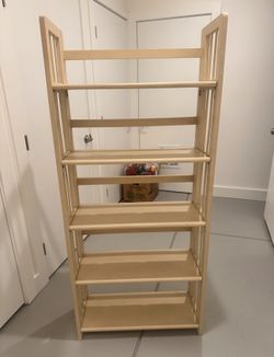 Bookshelf 5 tier collapsable/folding
