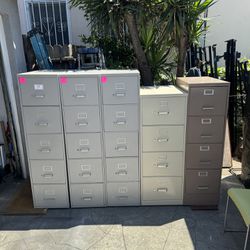 5 metal standard & legal 4 - drawer tall file cabinet $65 ea