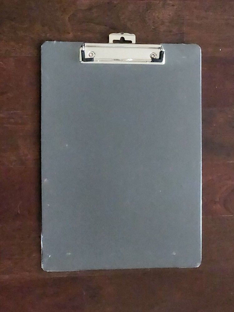 Solid black plastic clipboard. Sealed factory packaging.
Measures 12.5" inch tall x 9" inch across/wide.
*** Cash ๐ธ only. Front Door pick-up only.