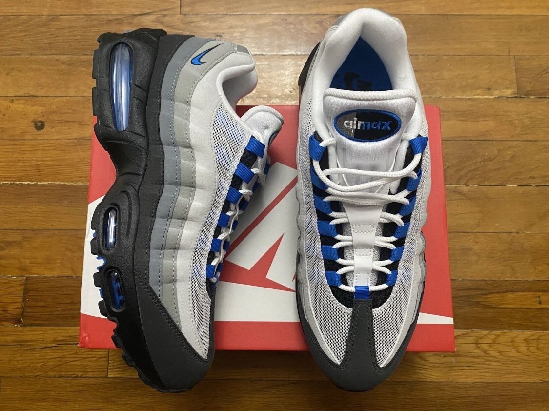 Size 10.5, 14 - Nike Air Max 95 OG Big Bubble Blue Spark Men’s