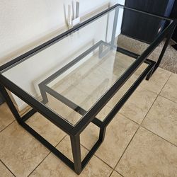Glass Coffee Entertainment Table