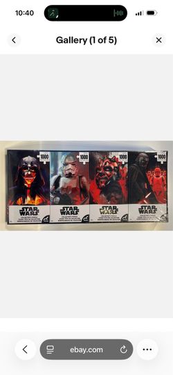 Star Wars Puzzle 4-Pack • 4 x 1000 Pieces • Collector Set • New & Sealed