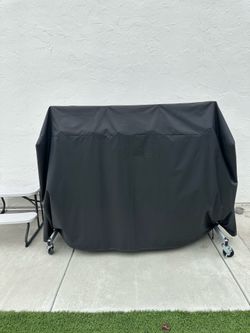 Metal Folding Chairs with Cushion Seat Padding, Includes Cover and Holding Rack, $300