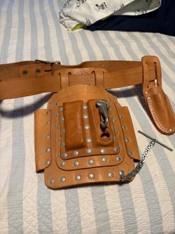 Klein leather tool belt