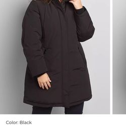 Lane Bryant Hooded Parka Coat Plus Size 22/24
