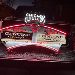 Chicago Bulls Miller MGD Neon