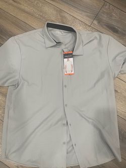 Kenneth Cole Short Sleeve Button-Down Shirt XXL