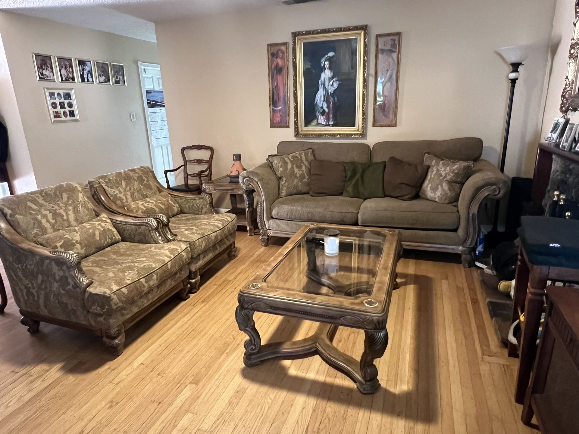Living Room 4-Piece Sofa Set