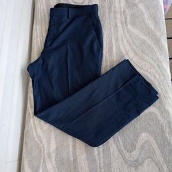 Michael Kors Pants Mens 34x30 Navy Blue Dress Straight Flat Front pants 