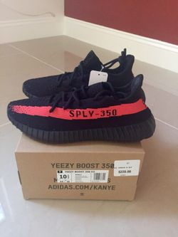 Adidas Yeezy 350 Boost V2 "Black/Red" 10.5