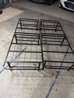 Foldable Metal Platform Bed Frame