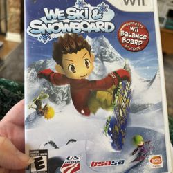 Nintendo Wii We ski And Snowboard Game And Case