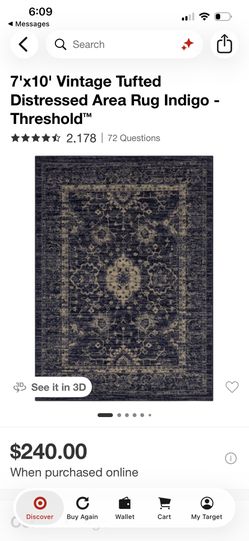 Vintage Tufted Area Rug