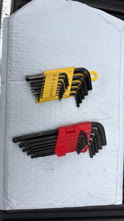 Allen Wrench/Hex Key Set, SAE & Metric Sizes,
