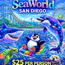 🌊🐬 SEAWORLD SAN DIEGO TICKETS  🎟️ BOLETOS PARA SEAWORLD SAN DIEGO 