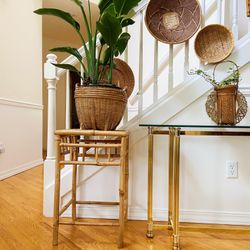 Bamboo Side Table 