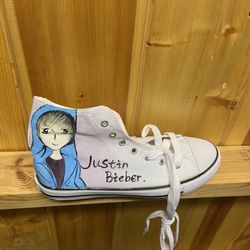 New Justin Bieber Hand Painted Shoes 
