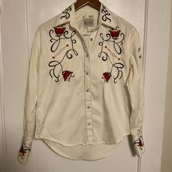 Tru-West Rockmount Ranch Wear Ivory Western Shirt Limited Edition Numbered S