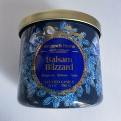 Kirkland’s Home Balsam Blizzard Scented Candle 14 oz Winter Wonderland 2025